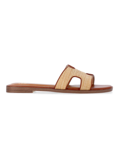Women'S Raffia Slide Sandals
