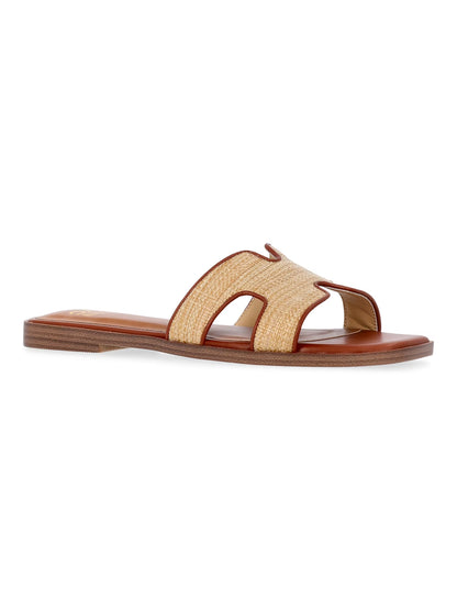 Women'S Raffia Slide Sandals